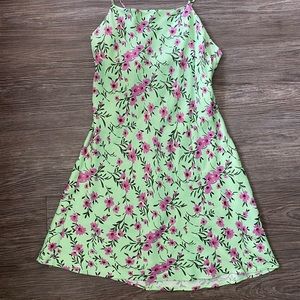 Zara green mini dress